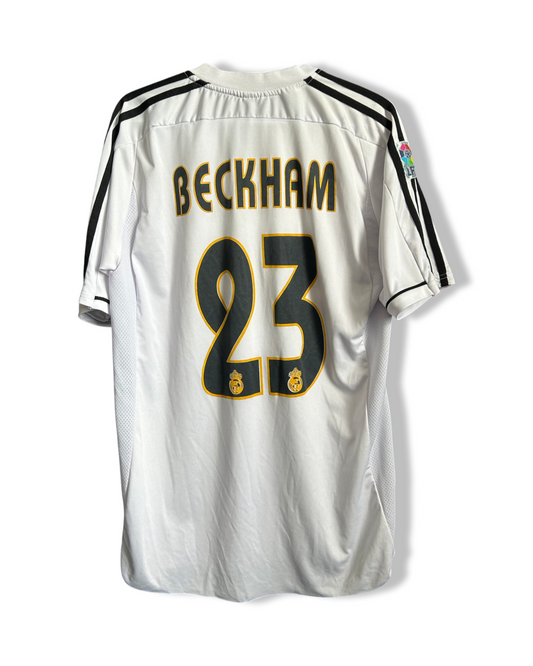 REAL MADRID 2003-2004 David Beckham 23 Home Football Shirt -   Finland