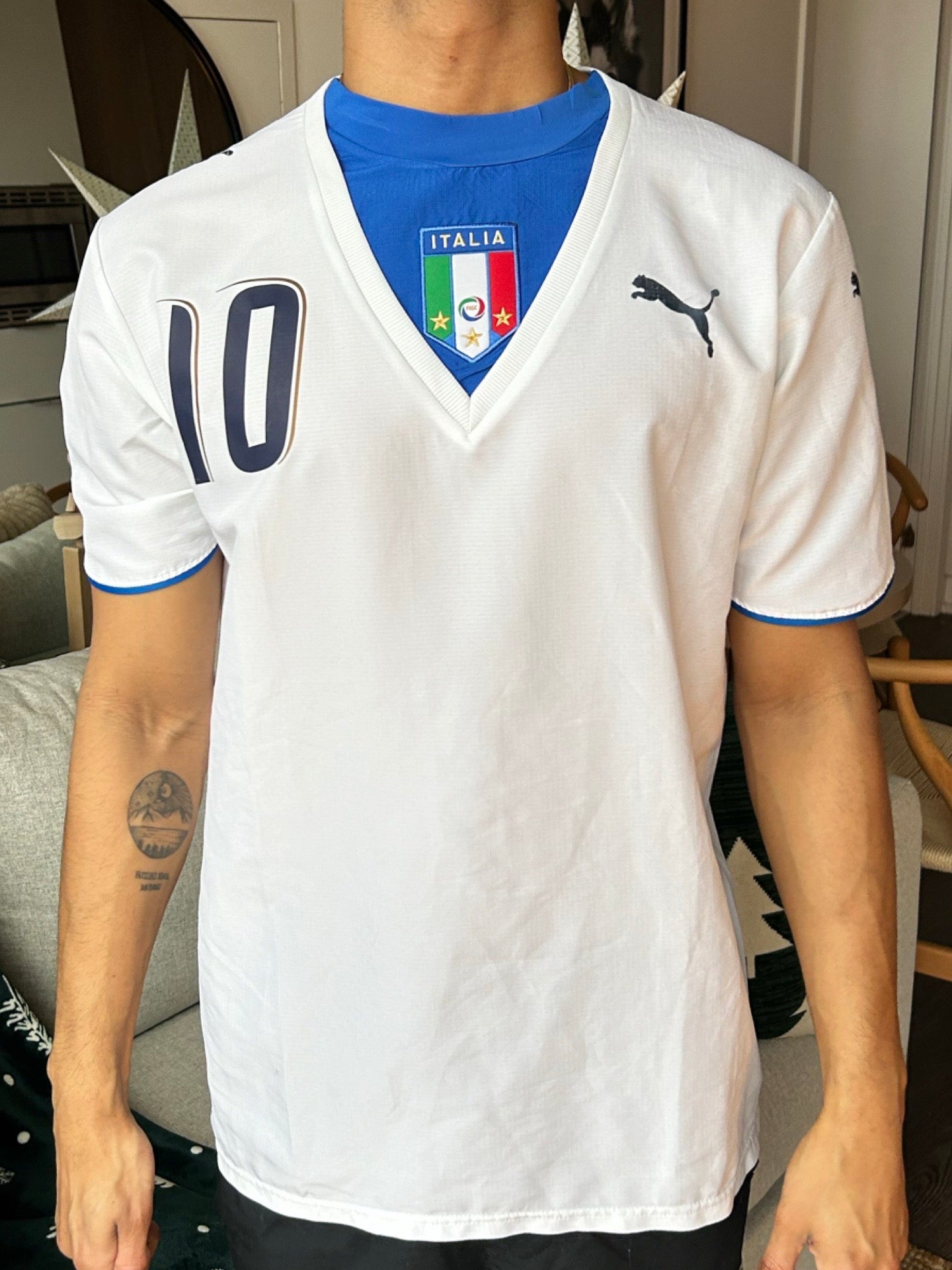 Italy National Team 2006 World Cup Away shirt, #10, Francesco Totti - S
