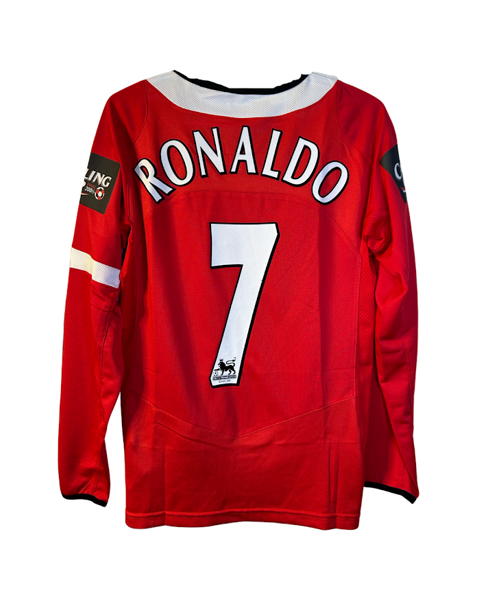 Manchester United 2005-06 Home Shirt #7, RONALDO - Carling Cup Final - M