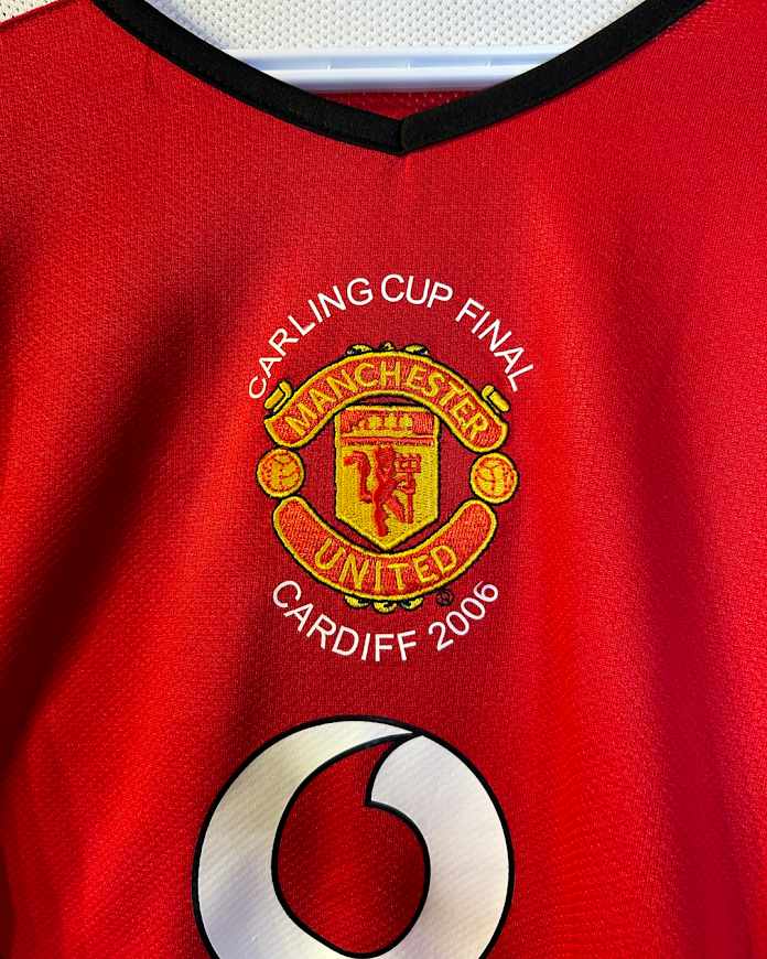 Manchester United 2005-06 Home Shirt #7, RONALDO - Carling Cup Final - M