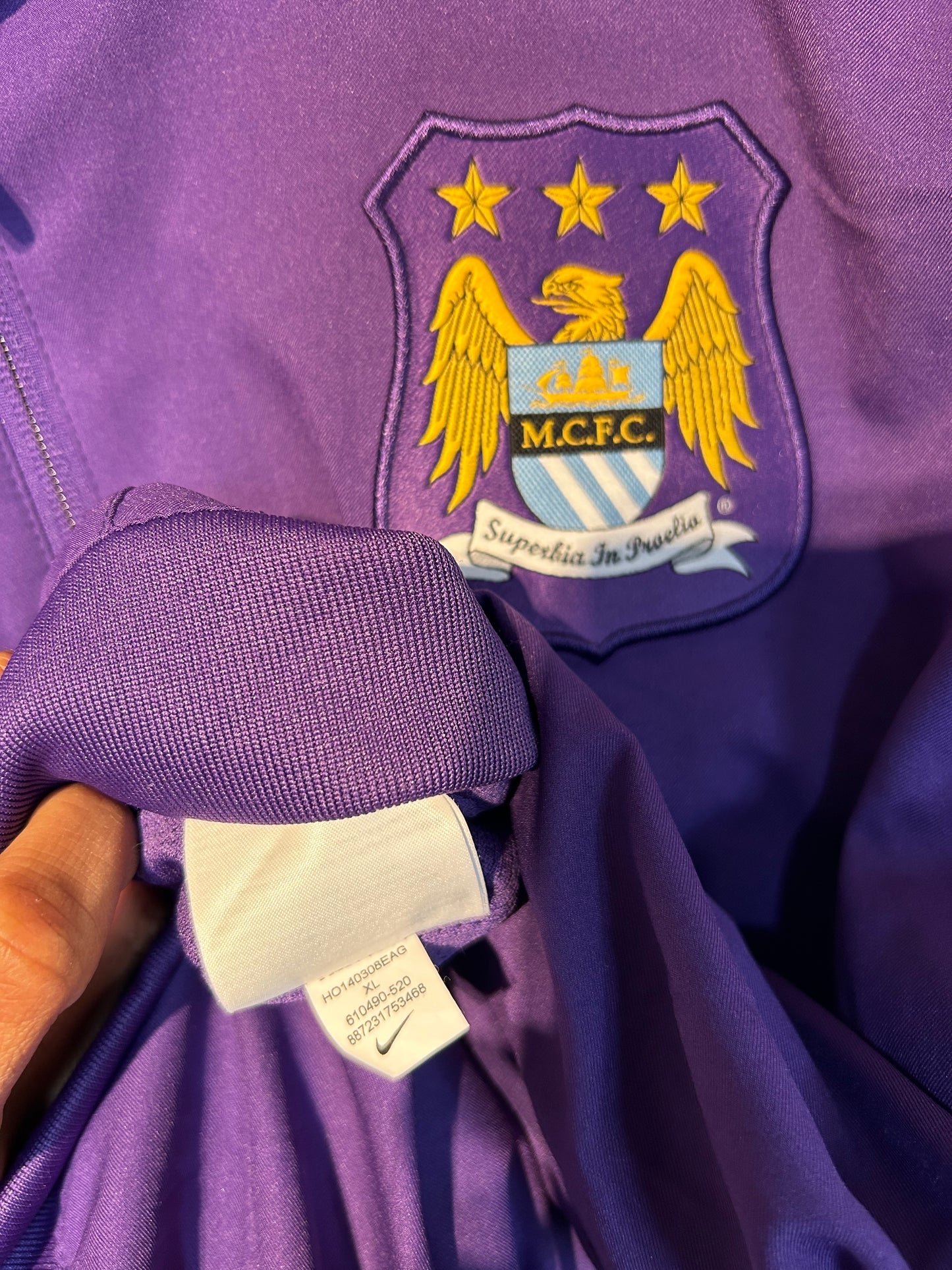 Manchester City 2014-15 Vintage Nike Track Jacket