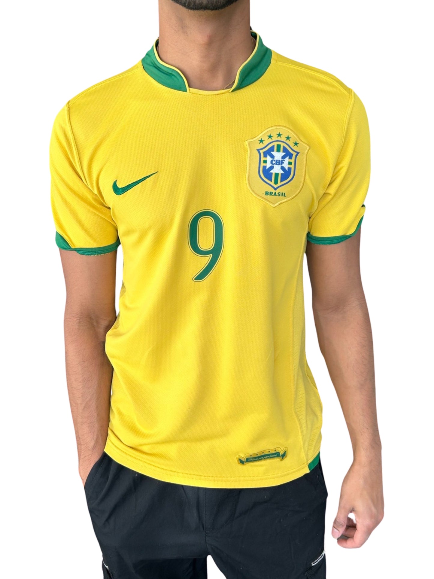 Brazil Seleção 2006 Home Shirt, #9 Ronaldo - S