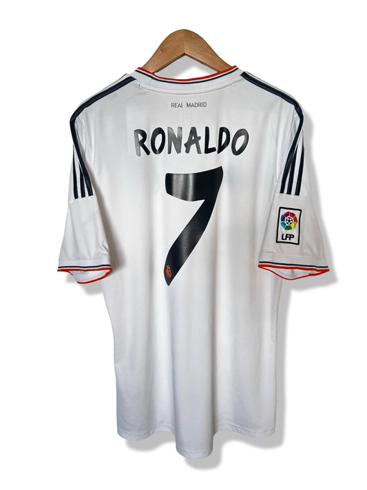 Real Madrid CF 2013-14 Home Shirt, #7 Cristiano Ronaldo ('La Decima') - L