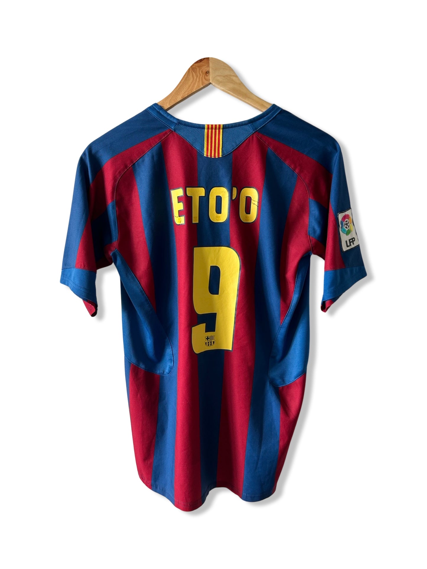 FC Barcelona 2005-06 Youth Home Shirt, #9 Samuel Eto’o - S