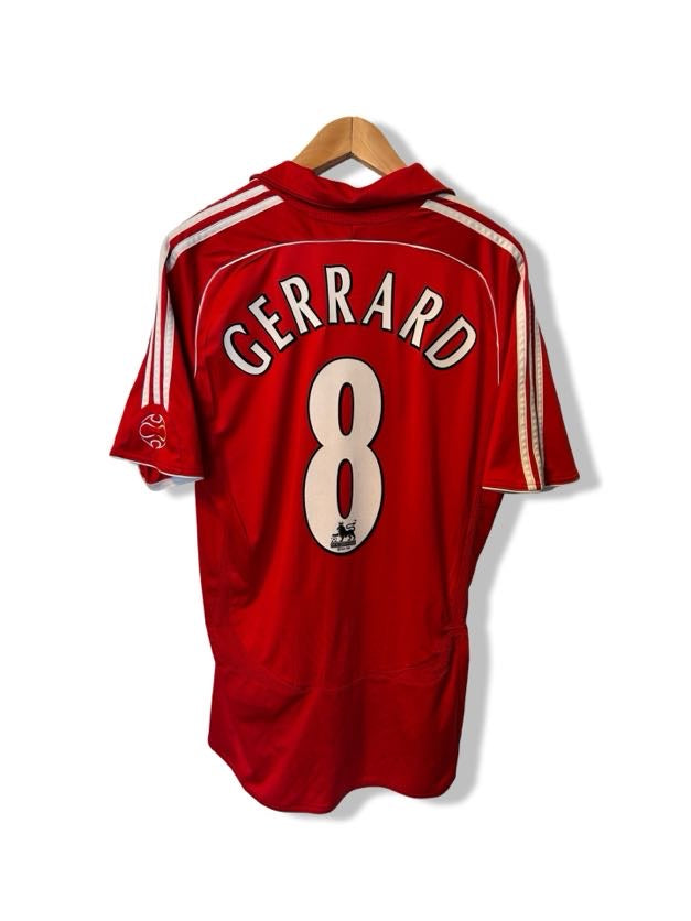 Liverpool FC 2006-08 Home Shirt, #8 Steven Gerrard - M