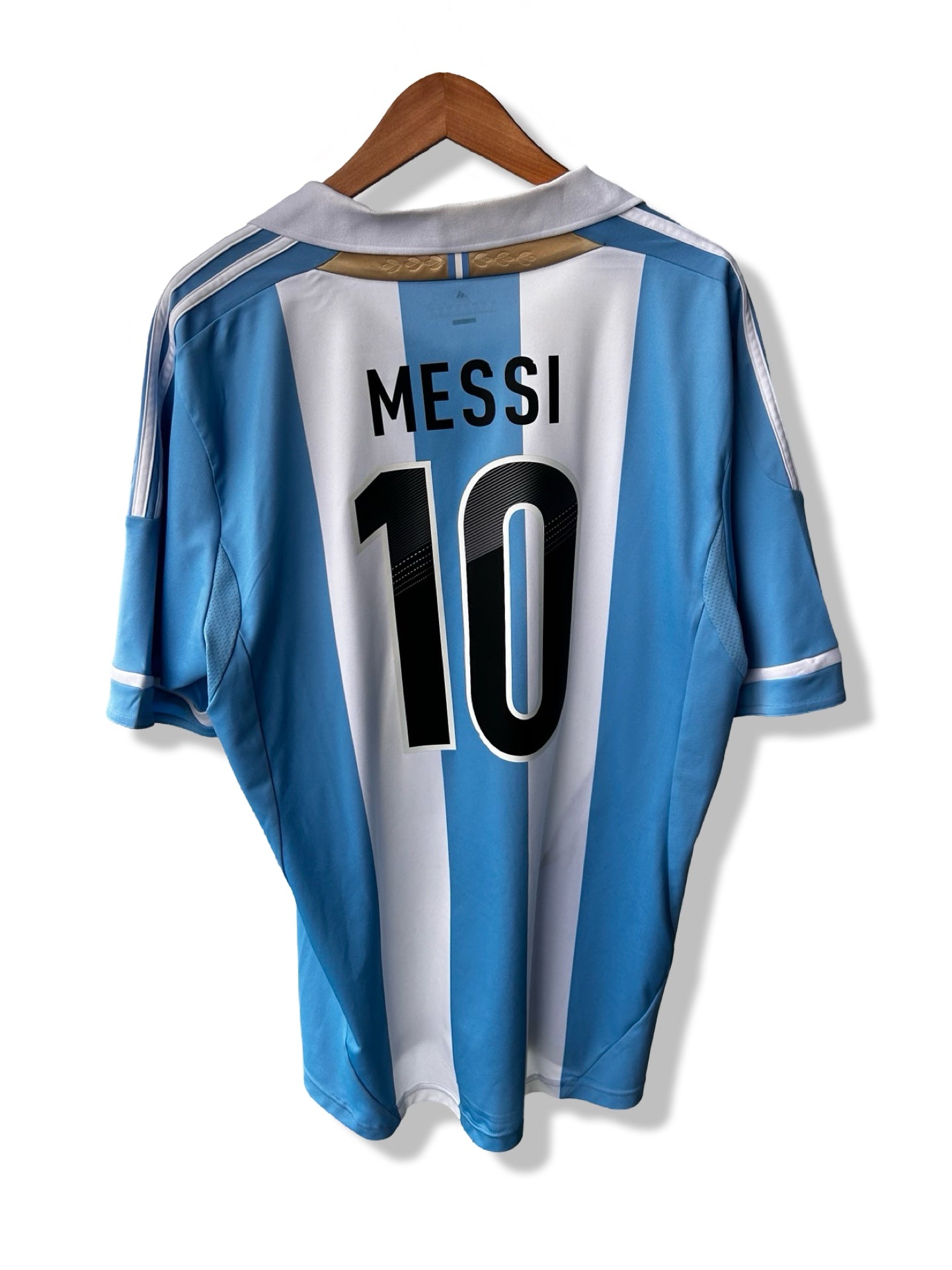 Argentina National Football Team 2012 Home Shirt, #10 Lionel Messi - L