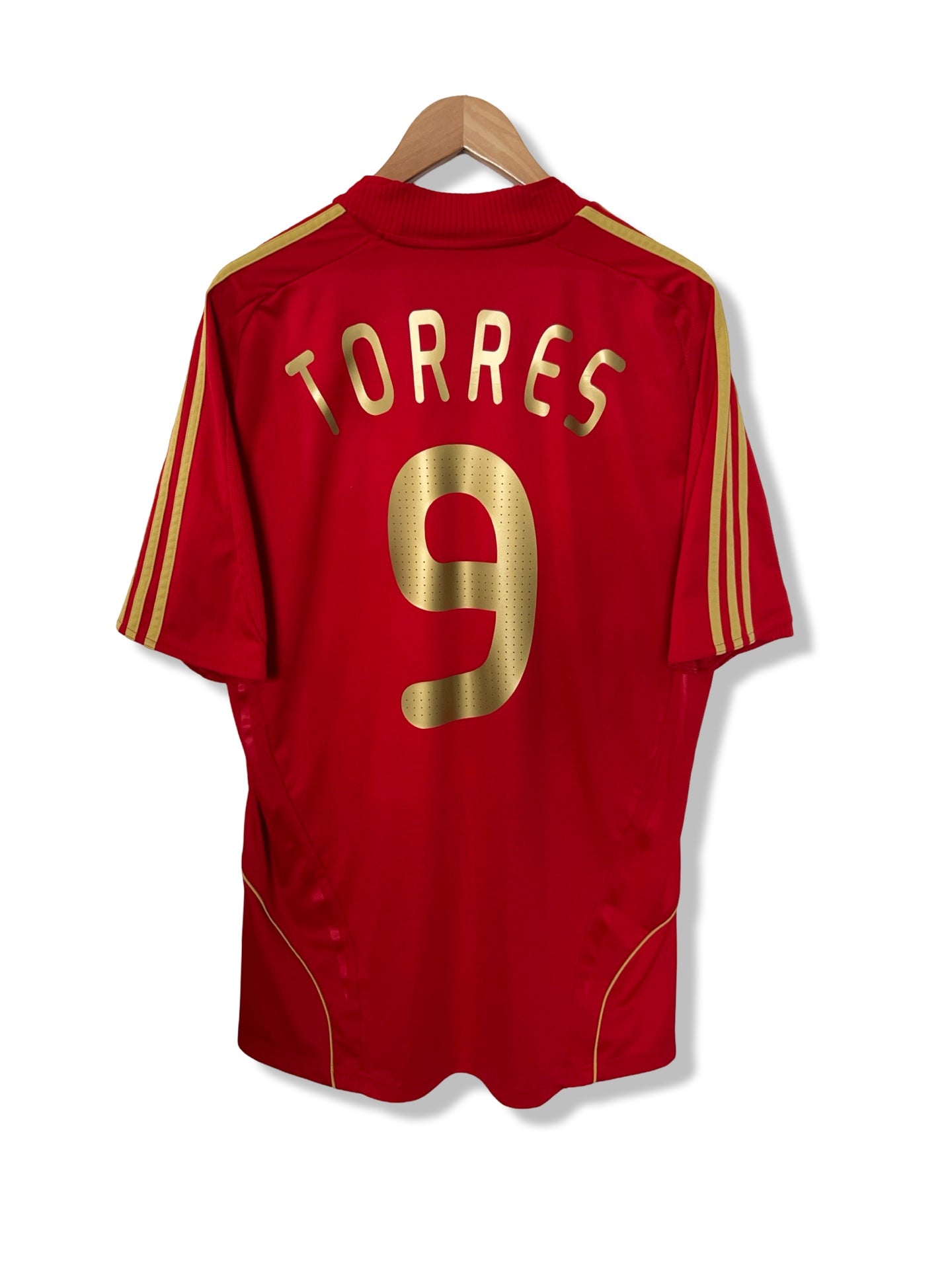 Spain National Team 2008 Home Shirt, #9 Fernando Torres - L