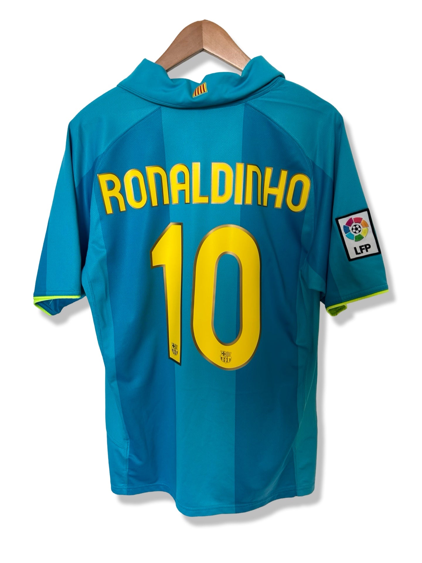 FC Barcelona 2007-08 Away Shirt, #10 Ronaldinho - M