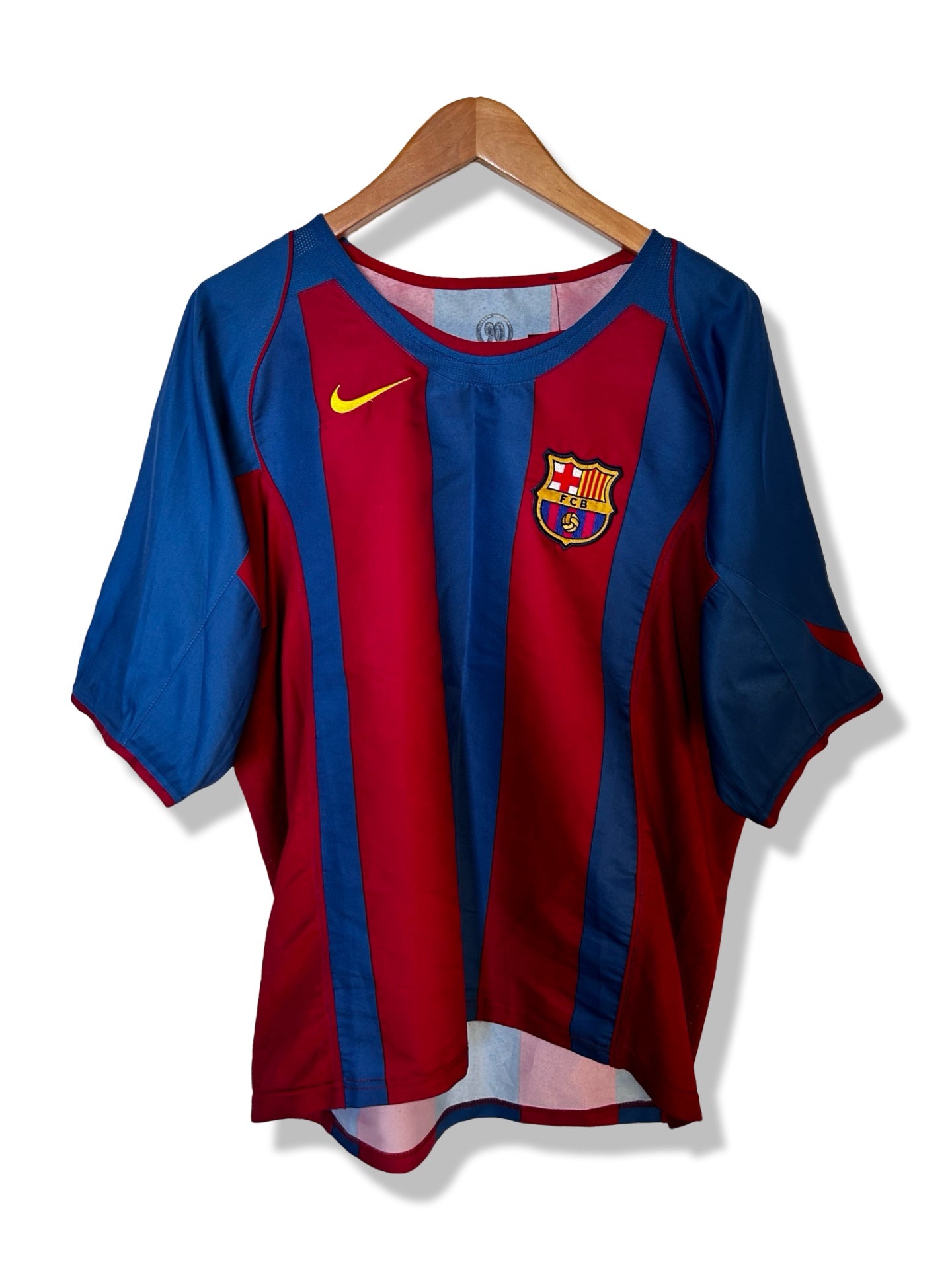 FC Barcelona 2004-05 Home Shirt, #10 Ronaldinho - M