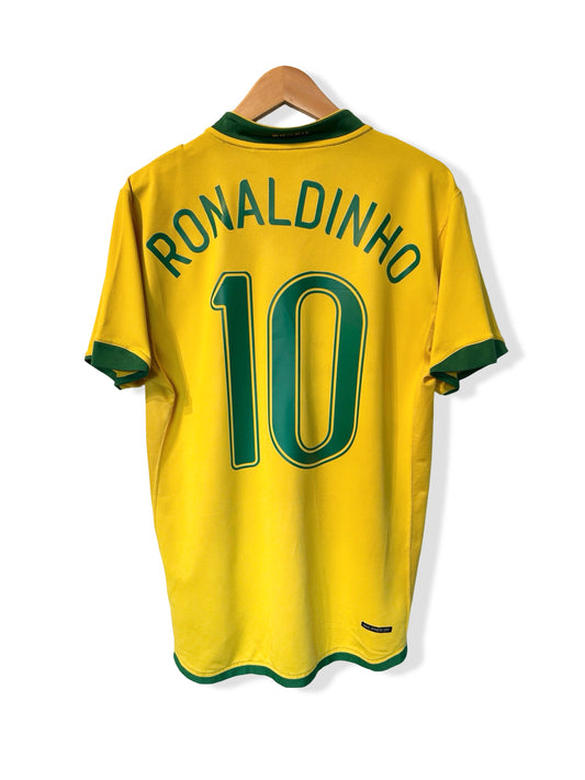 Brazil National Team 2006 Home Shirt, #10 Ronaldinho - M