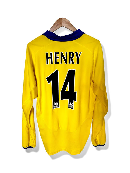 Arsenal 2003-04 Away Shirt, #14 Thierry Henry (LS) - S