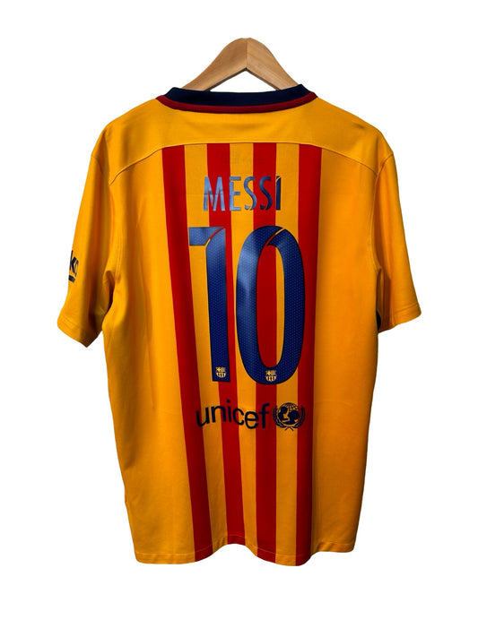 FC Barcelona 2015-16 Away Shirt, #10 Lionel Messi - L