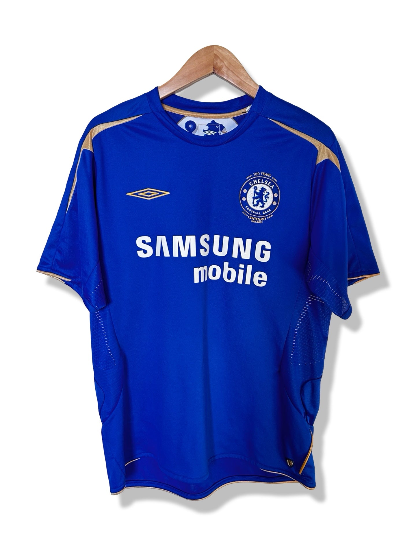 Chelsea FC 2005-06 Home Shirt, #15 Didier Drogba (Centenary Kit) - L