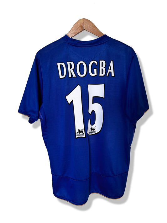 Chelsea FC 2005-06 Home Shirt, #15 Didier Drogba (Centenary Kit) - L