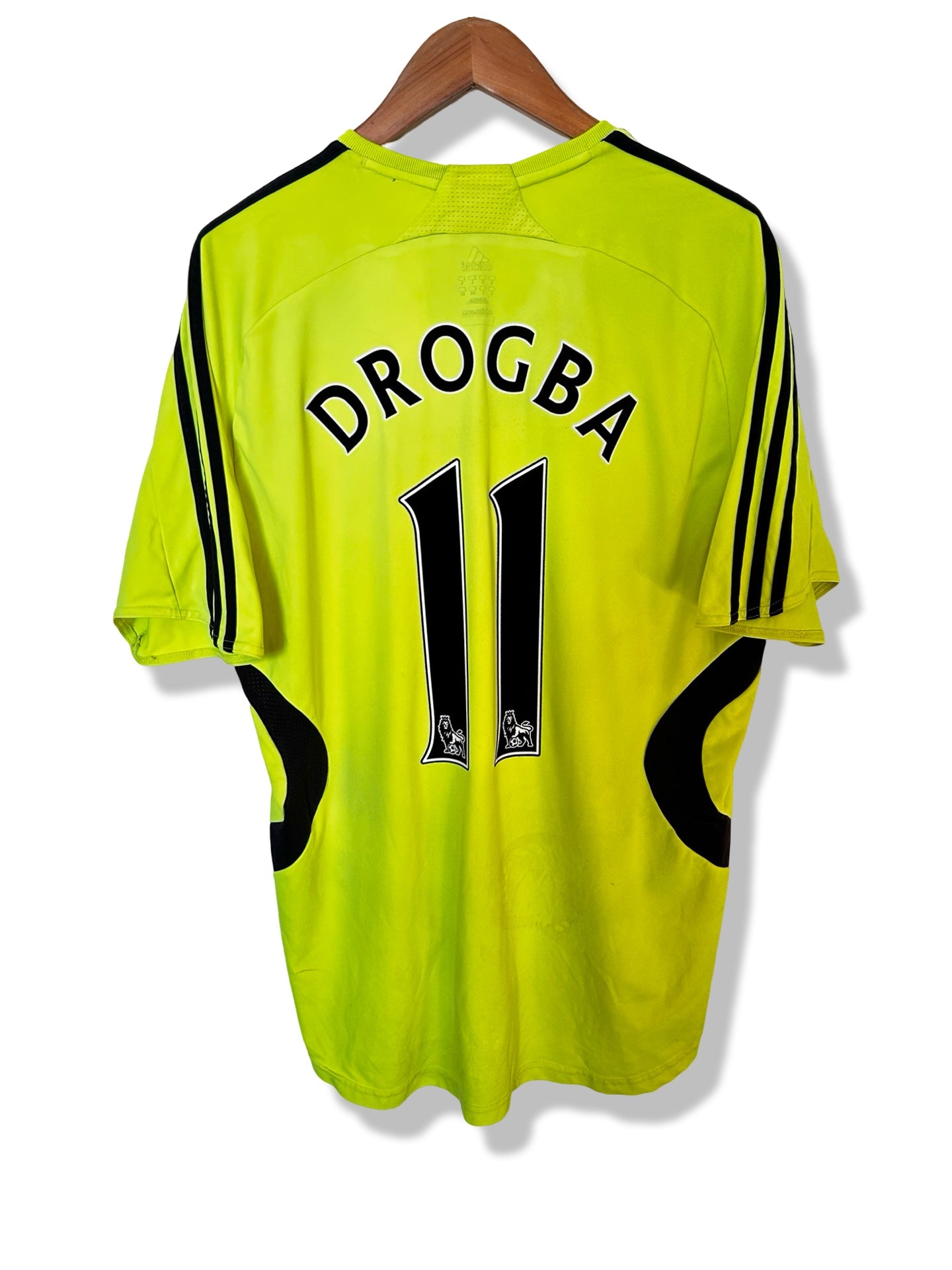 Chelsea FC 2007-08 Away Shirt, #11 Didier Drogba - L