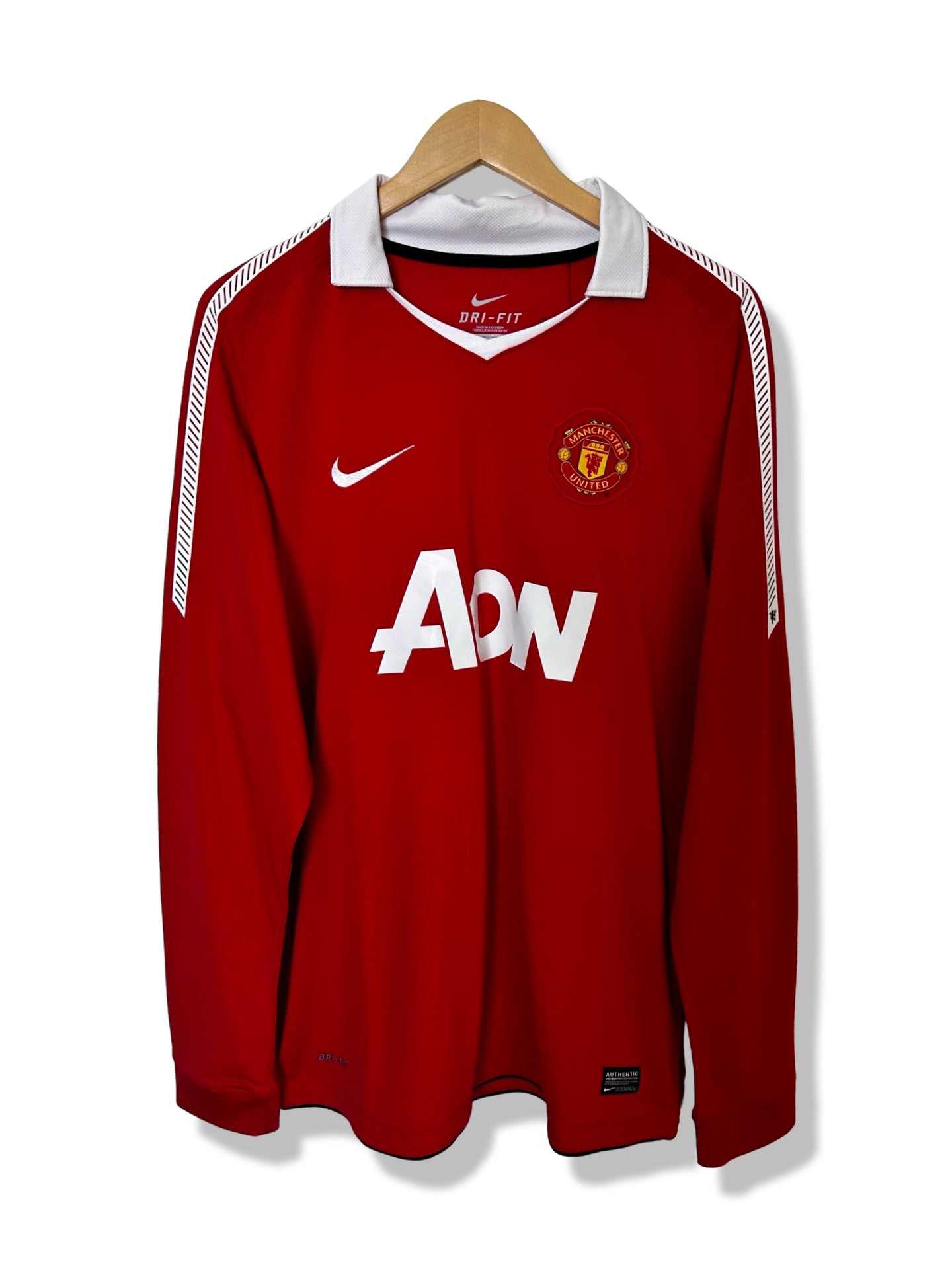 Manchester United 2010-11 Home Shirt, #10 Wayne Rooney (LS) - L