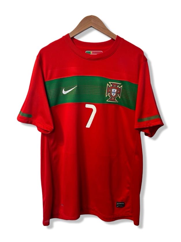 Portugal National Team 2010 Home Shirt, #7 Cristiano Ronaldo - L