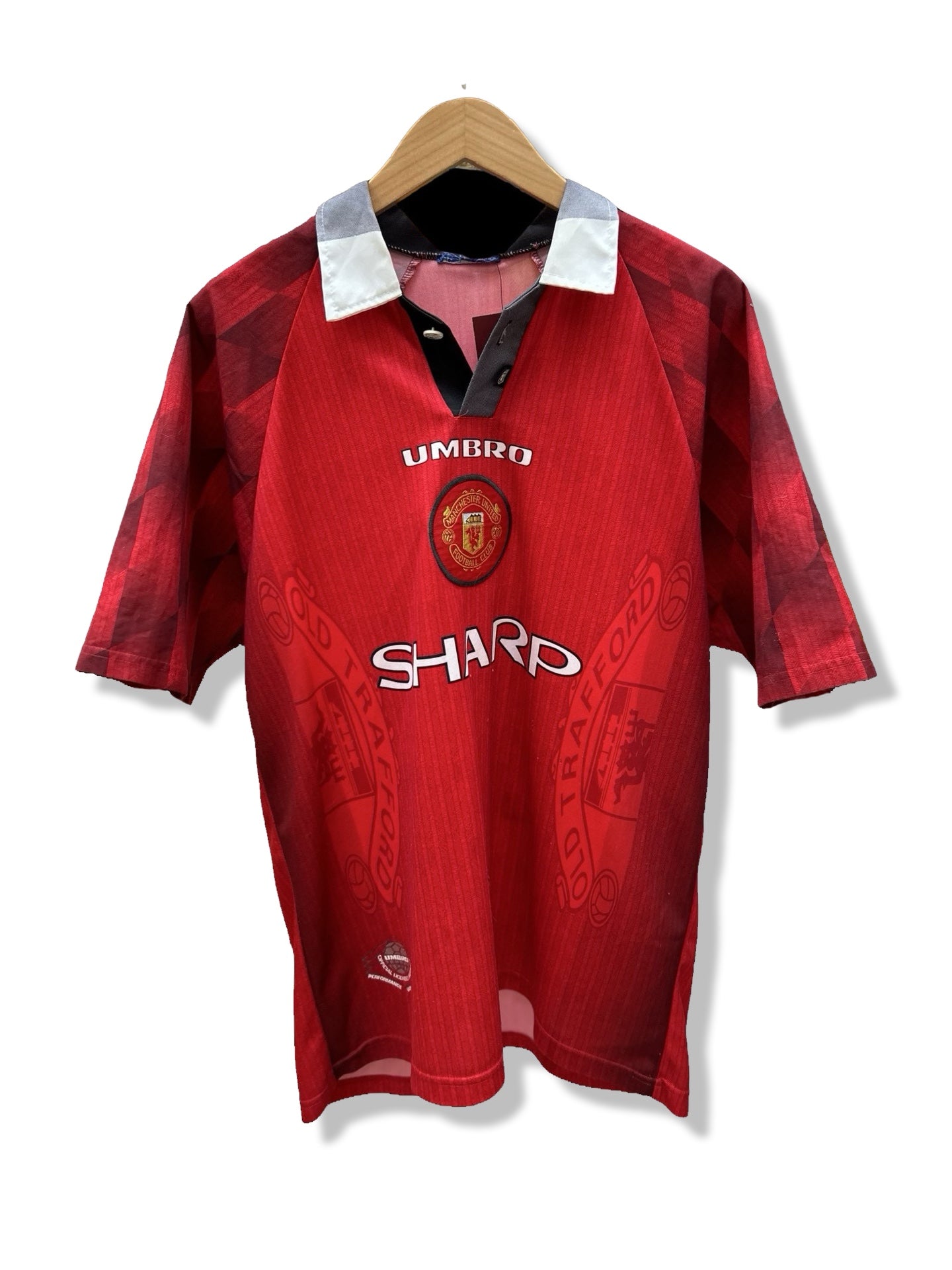 Manchester United 1996-97 Home Shirt, #10 David Beckham - L