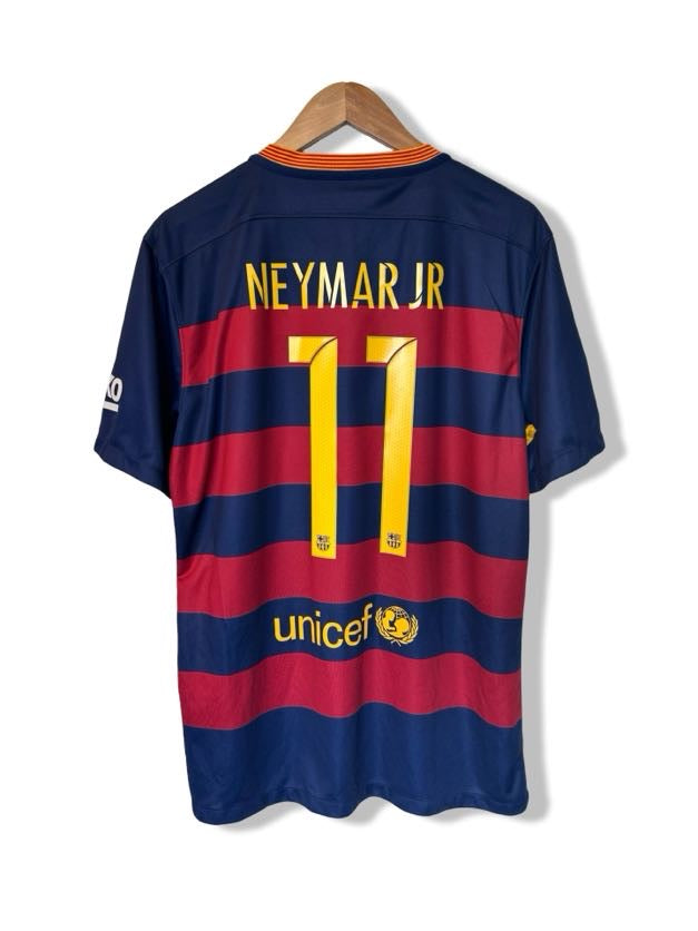 FC Barcelona 2015-16 Home Shirt, #11 Neymar Jr. - L