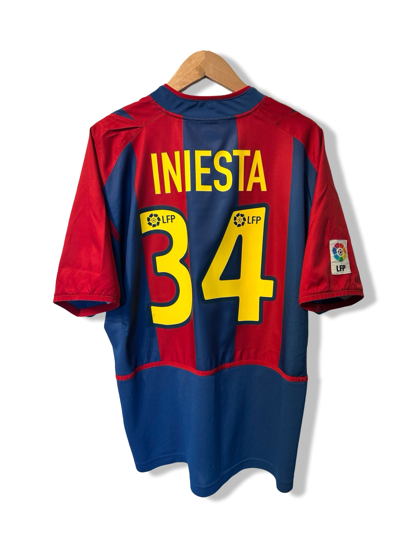 FC Barcelona 2002-03 Home Shirt, #34 Andres Iniesta - L