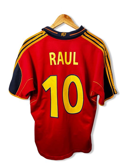 Spain National Team 2000-02 Home Shirt, #10, Raul - L