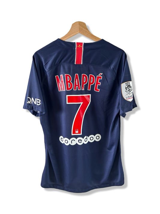Paris Saint-Germain FC 2018-19 Home Shirt, #7 Kylian Mbappe - L