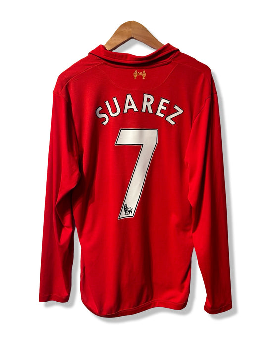 Liverpool 2012-13 Home Shirt, #7 Luis Suarez - L (LS)