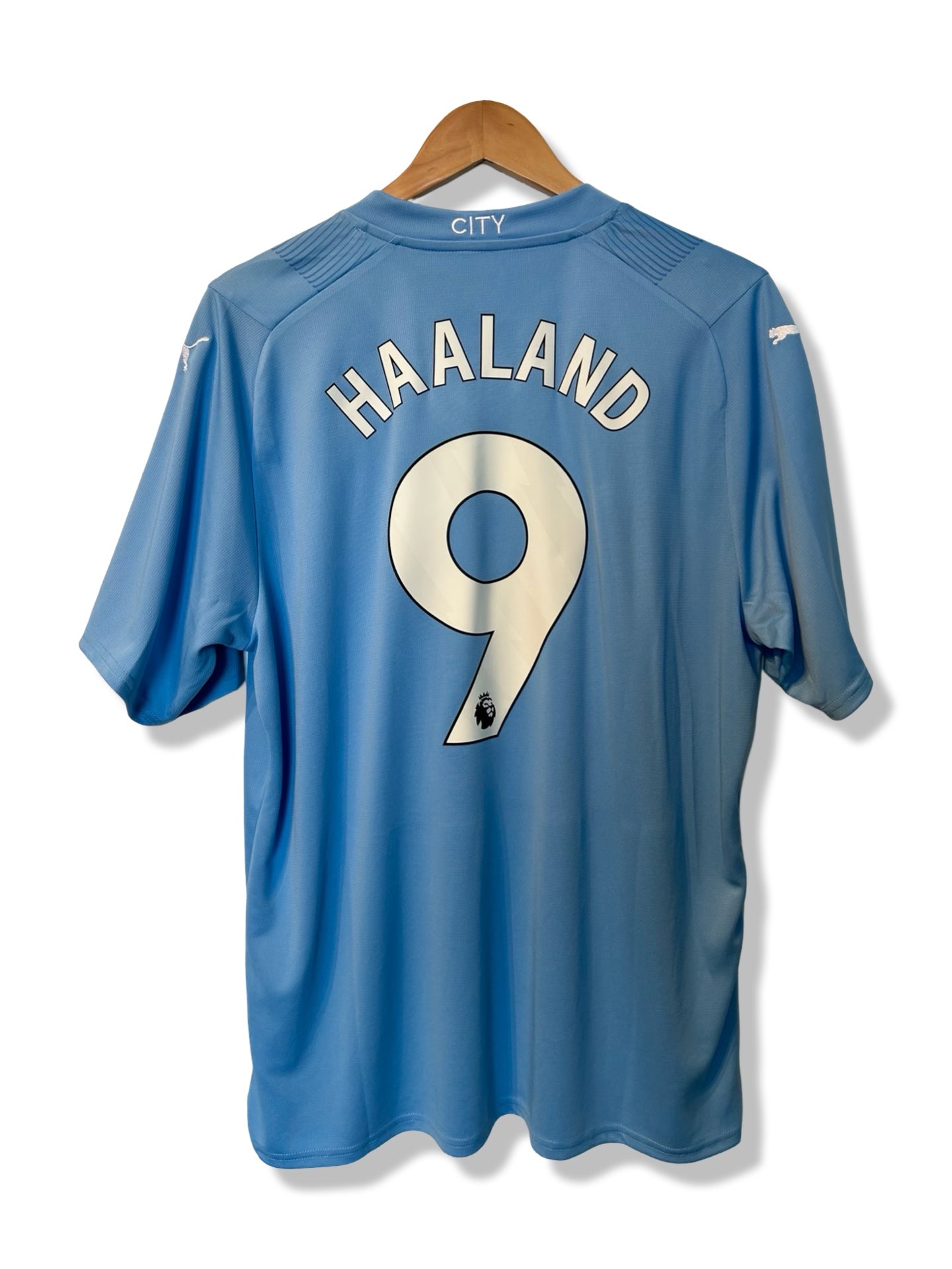 Manchester City 2023-24 Home Shirt, #9 Erling Haaland - XL