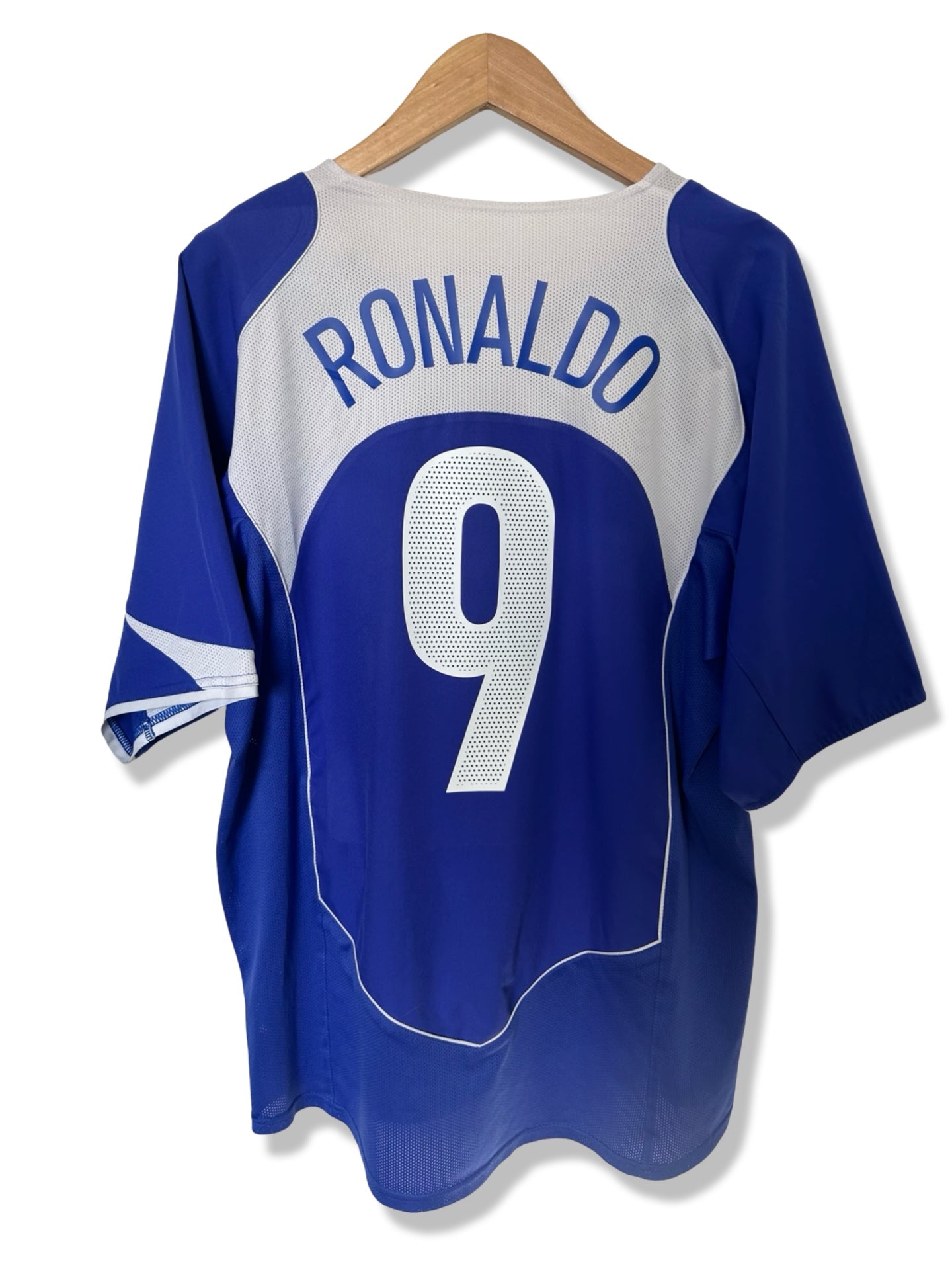 Brazil National Team 2004-05 Away Shirt, #9 Ronaldo - L