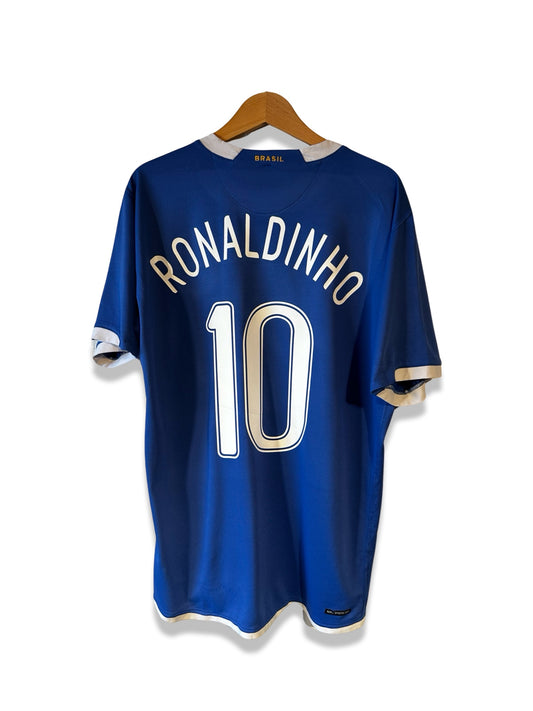 Brazil 2006 Away Shirt, #10 Ronaldinho - L