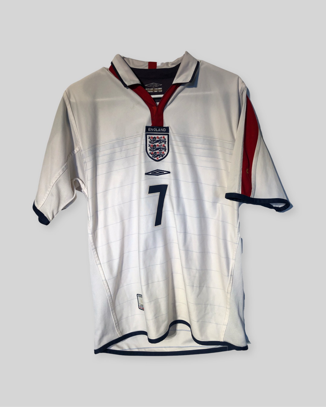 England 2004 European Championship Home Shirt #7 David Beckham
